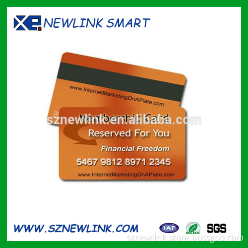 Custom design membership card pvc vip card